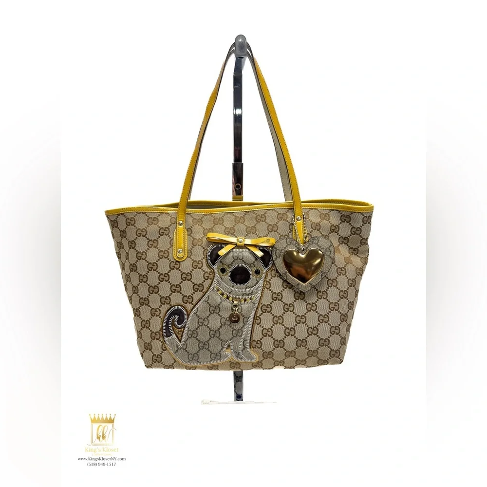 Gucci Rare Pug Oliver Guccioli Tote - Picture 1 of 15